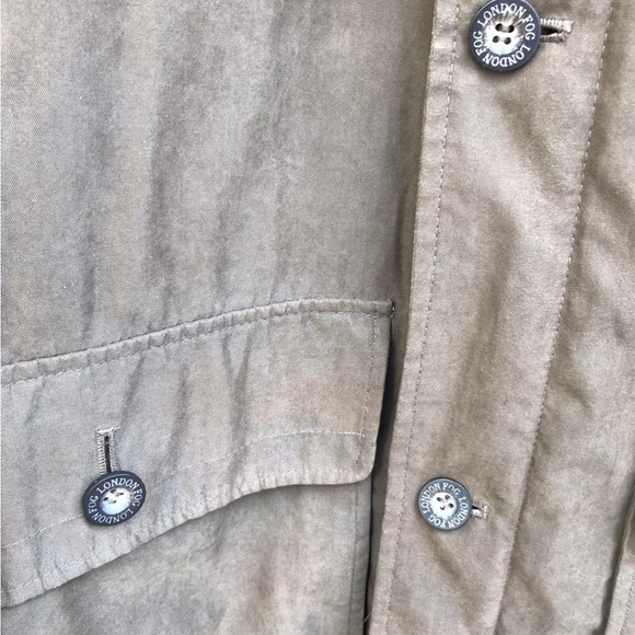 London Fog Mens Full Zip and Button Down Coat Jacket Size Medium - Picture 8 of 8